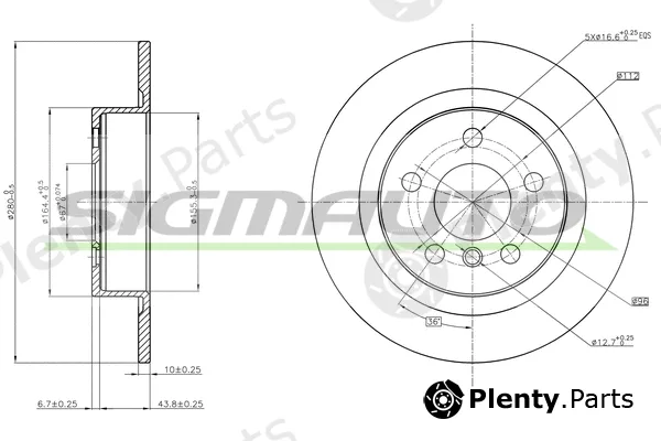 Sigmauto DBC612S — Brake Disc