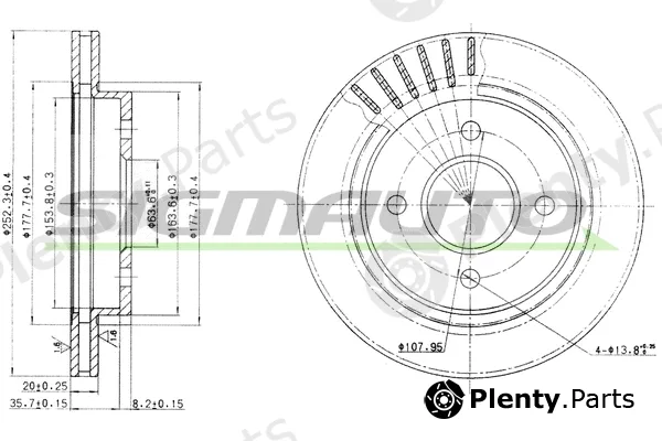 Sigmauto DBA479V — Brake Disc