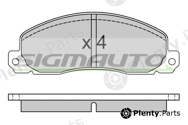Sigmauto SPA312 — Brake Pad Set, disc brake