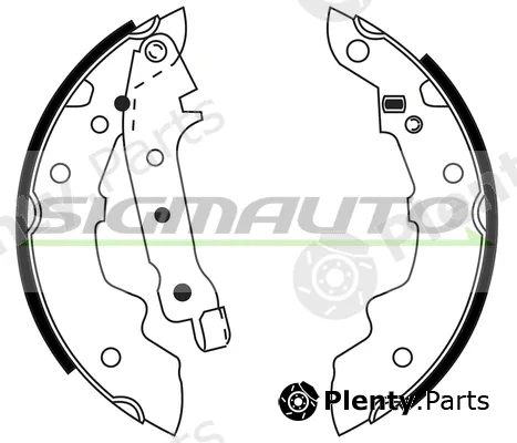 Sigmauto SFA412 — Brake Shoe Set