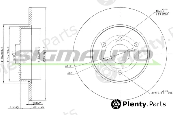 Sigmauto DBB111S — Brake Disc