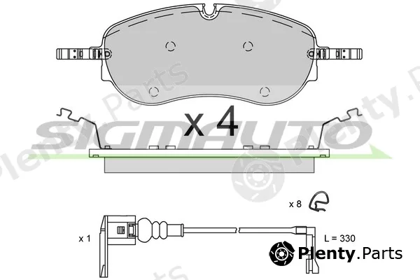 Sigmauto SPB949 — Brake Pad Set, disc brake