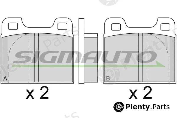 Sigmauto SPA088 — Brake Pad Set, disc brake