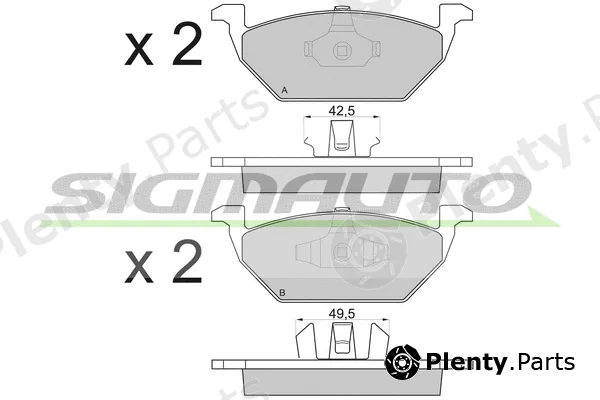 Sigmauto SPA835 — Brake Pad Set, disc brake