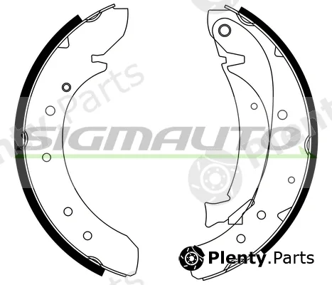 Sigmauto SFA176 — Brake Shoe Set