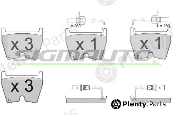 Sigmauto SPB114 — Brake Pad Set, disc brake