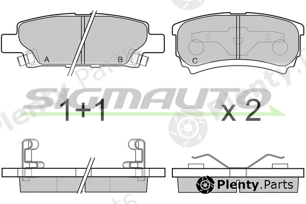 Sigmauto SPB106 — Brake Pad Set, disc brake