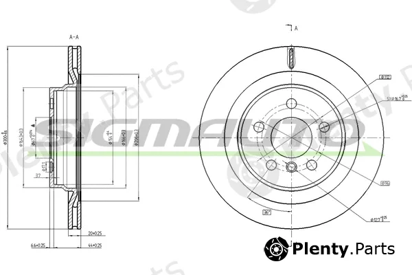 Sigmauto DBC763V — Brake Disc