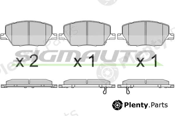 Sigmauto SPB657 — Brake Pad Set, disc brake