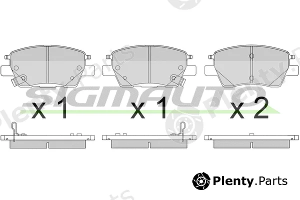 Sigmauto SPB817 — Brake Pad Set, disc brake