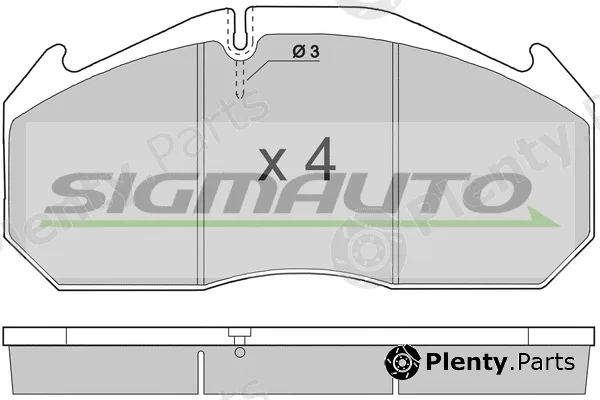 Sigmauto SPT264 — Brake Pad Set, disc brake