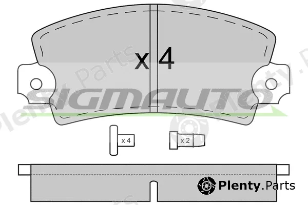Sigmauto SPA018 — Brake Pad Set, disc brake