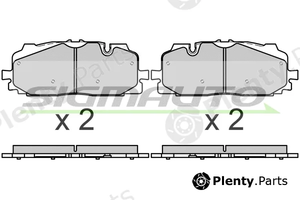Sigmauto SPB687 — Brake Pad Set, disc brake