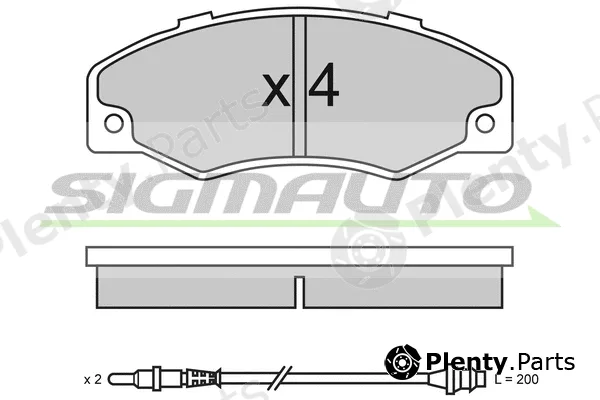 Sigmauto SPA320 — Brake Pad Set, disc brake