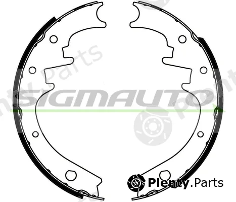 Sigmauto SFD481 — Brake Shoe Set