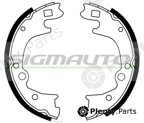 Sigmauto SFA748 — Brake Shoe Set, parking brake