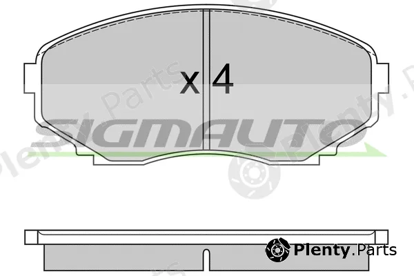Sigmauto SPA578 — Brake Pad Set, disc brake