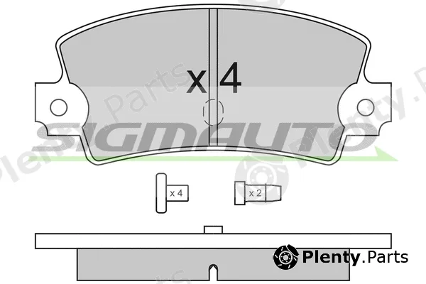 Sigmauto SPA114 — Brake Pad Set, disc brake