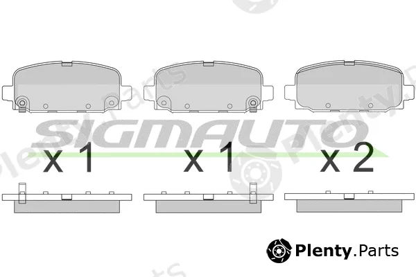 Sigmauto SPB818 — Brake Pad Set, disc brake