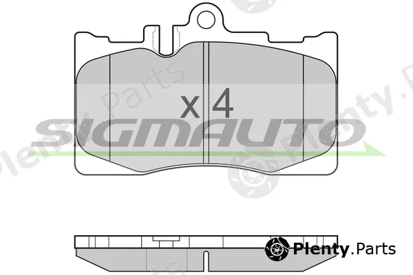 Sigmauto SPB021 — Brake Pad Set, disc brake