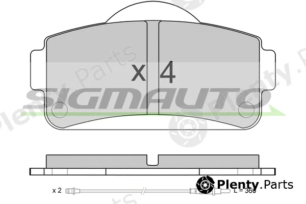 Sigmauto SPB663 — Brake Pad Set, disc brake