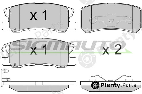 Sigmauto SPA965 — Brake Pad Set, disc brake