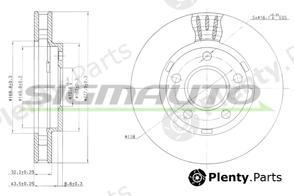 Sigmauto DBB030V — Brake Disc