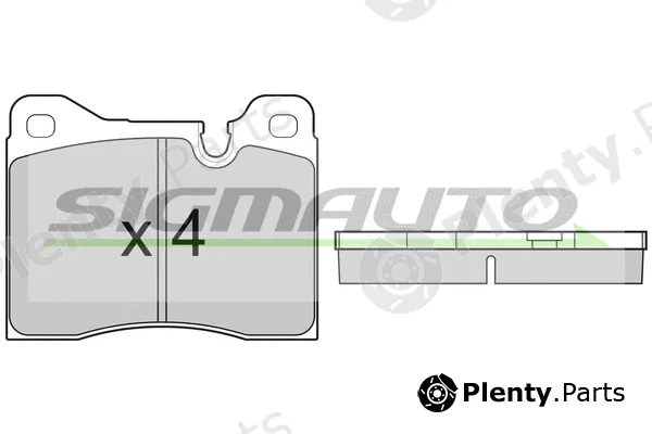 Sigmauto SPA221 — Brake Pad Set, disc brake