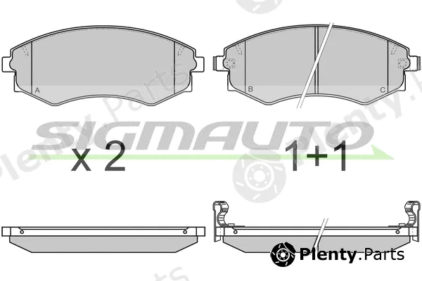 Sigmauto SPA941 — Brake Pad Set, disc brake