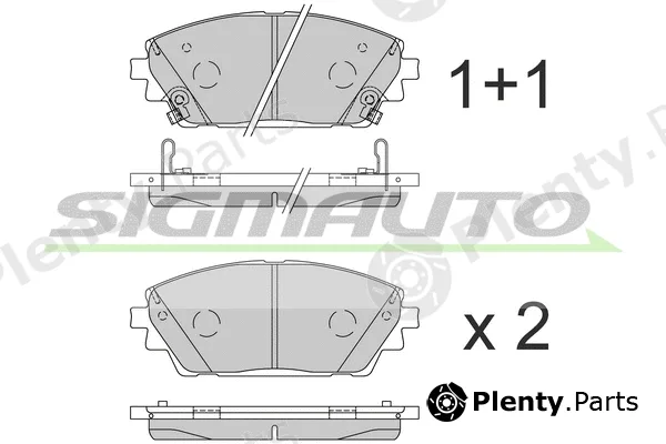 Sigmauto SPB861 — Brake Pad Set, disc brake