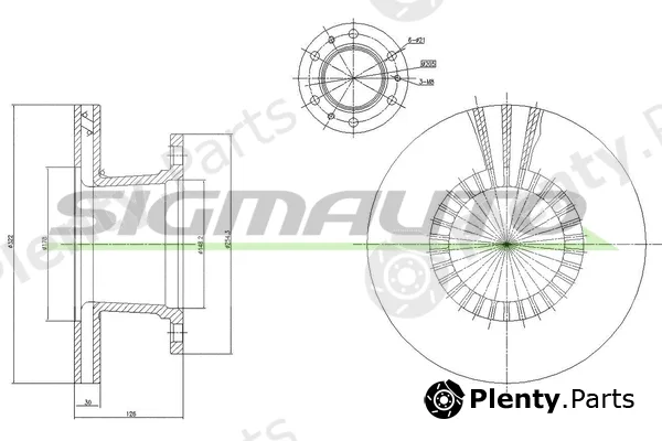Sigmauto DB0112V — Brake Disc