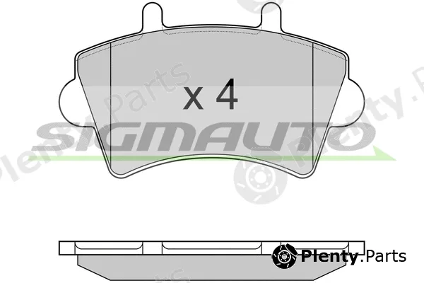 Sigmauto SPA975 — Brake Pad Set, disc brake