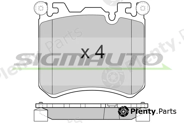 Sigmauto SPB419 — Brake Pad Set, disc brake