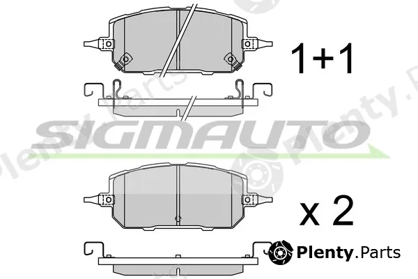 Sigmauto SPB930 — Brake Pad Set, disc brake