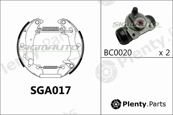 Sigmauto SGA017 — Brake Shoe Set