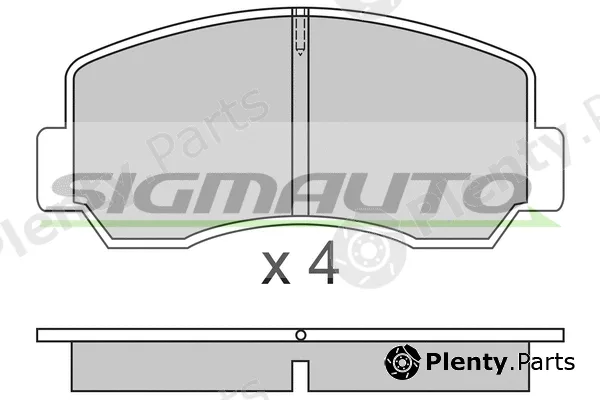 Sigmauto SPA296 — Brake Pad Set, disc brake