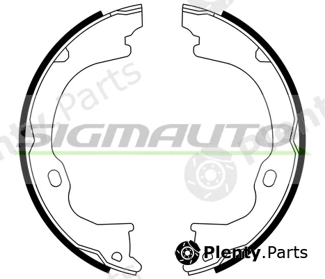 Sigmauto SFD941 — Brake Shoe Set, parking brake