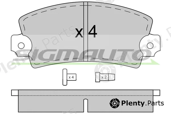 Sigmauto SPA026 — Brake Pad Set, disc brake