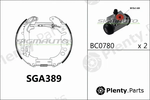 Sigmauto SGA389 — Brake Shoe Set