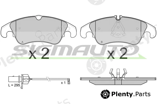 Sigmauto SPB347 — Brake Pad Set, disc brake