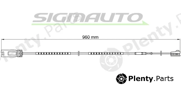 Sigmauto WI0699 — Warning Contact, brake pad wear