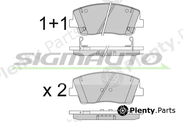 Sigmauto SPB824 — Brake Pad Set, disc brake