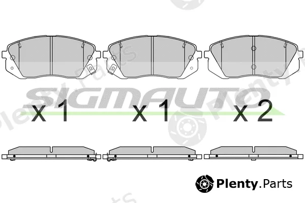 Sigmauto SPB754 — Brake Pad Set, disc brake
