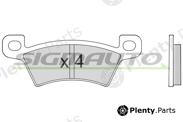 Sigmauto SPB680 — Brake Pad Set, disc brake
