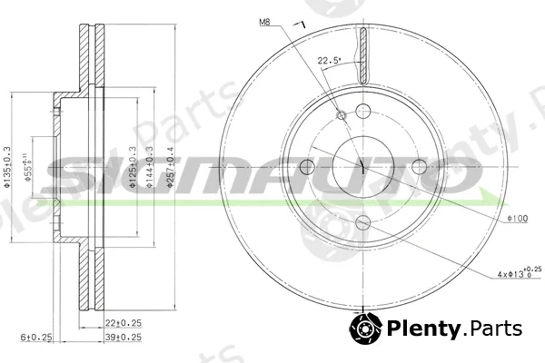 Sigmauto DBA495V — Brake Disc