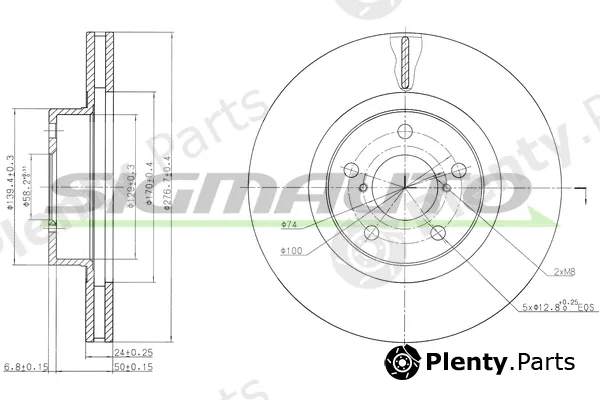 Sigmauto DBA679V — Brake Disc