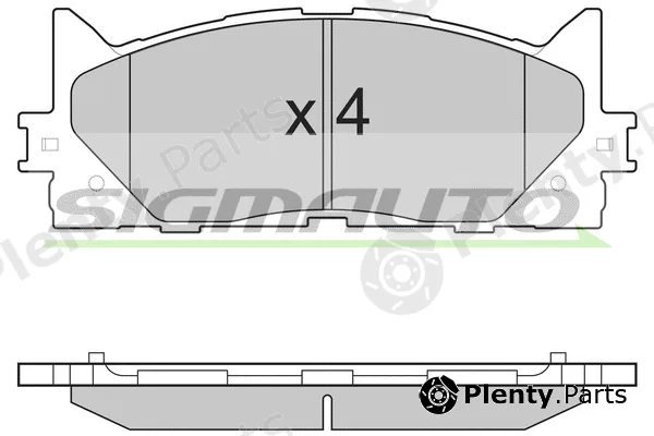 Sigmauto SPB253 — Brake Pad Set, disc brake