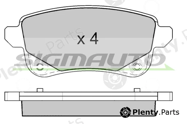 Sigmauto SPB645 — Brake Pad Set, disc brake