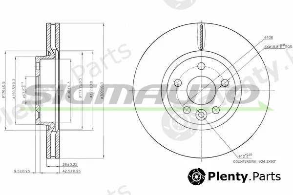 Sigmauto DBB567V — Brake Disc