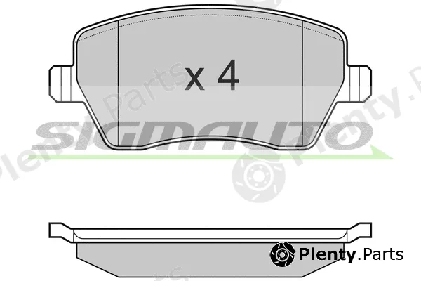 Sigmauto SPB026 — Brake Pad Set, disc brake